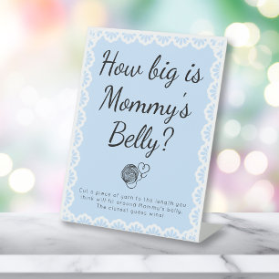 Signe De Table Cielito Lindo Blue Mommy's Belly Baby shower