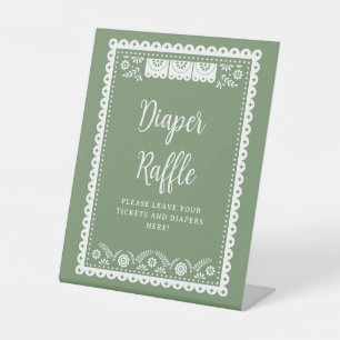 Signe De Table Cielito Lindo Vert Sage Baby Shower Tirage de Couc