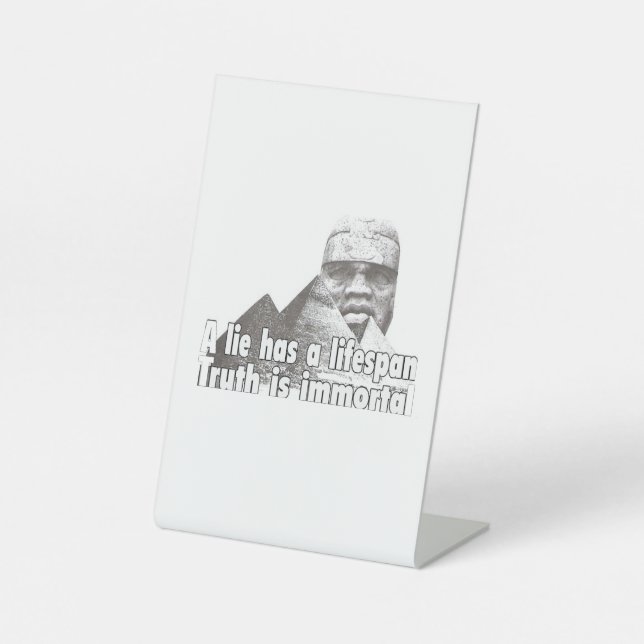 Signe De Table citation de grandeur afrocentrique (Recto)