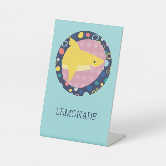 Signe De Table Citronade de requin mignonne (Recto)