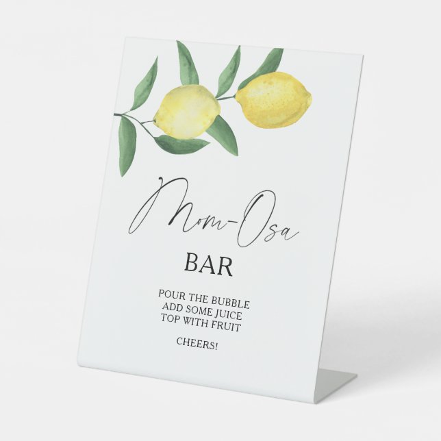 Signe De Table Citrons - Affiche de bar Mon-osa (Recto)