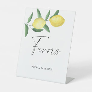 Signe De Table Citrons - Affiche Faveurs