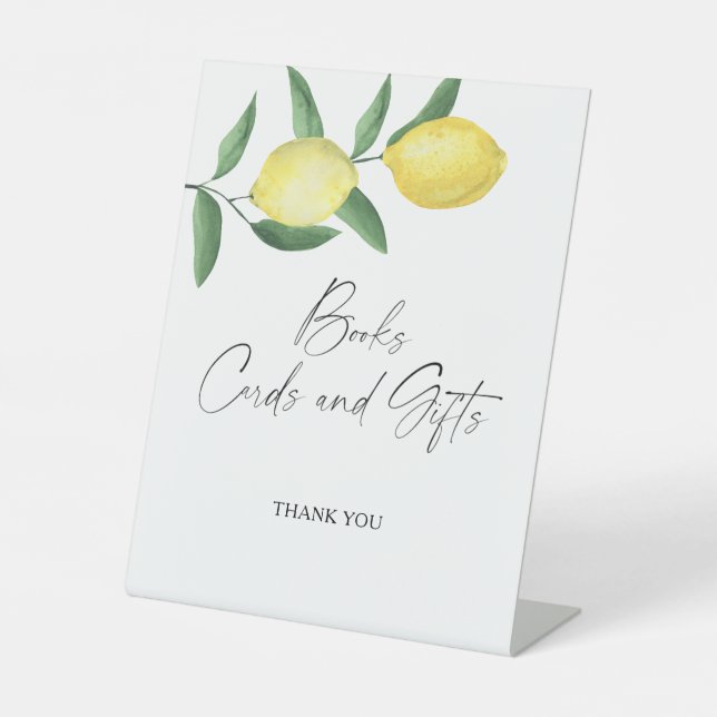 Signe De Table CITRONS - LIVRES CARTES ET CADEAUX  Affiche (Recto)