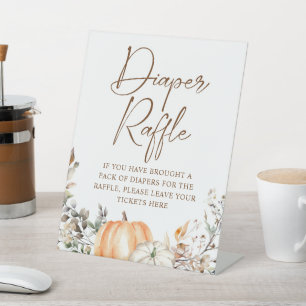 Signe De Table Citrouille Automne Baby shower d'automne Déchets R
