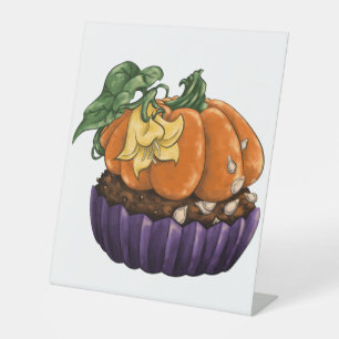 Signe De Table Citrouille Cupcake