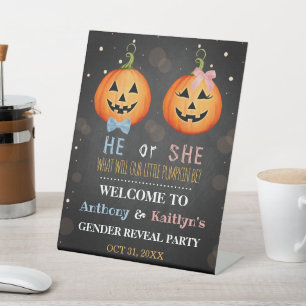 Signe De Table Citrouille d'Halloween Genre Revela fête Bienvenue
