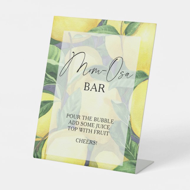 Signe De Table Citrus citrons - Mon-osa bar Poster (Recto)