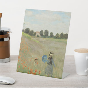Signe De Table Claude Monet Le Champ de coquelicots près d'Argent