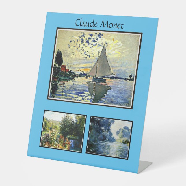Signe De Table Claude Monet peinture célèbre (Recto)