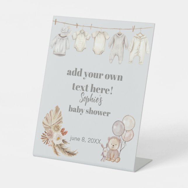 Signe De Table Cloche Nous Pouvons Attendre Un Signal Personnalis (Recto)