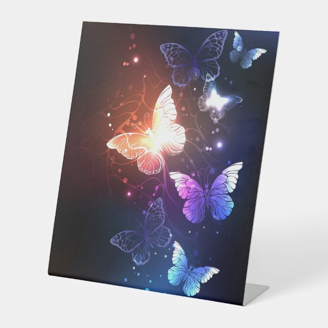 Signe De Table Clowing Night Butterflies (Recto)