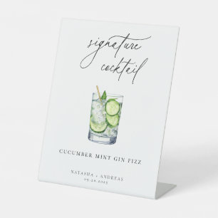 Signe De Table Cocktail de signature contemporain