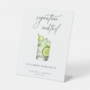 Signe De Table Cocktail de signature contemporain