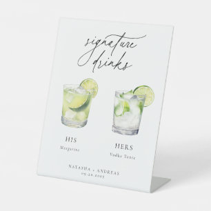 Signe De Table Cocktails contemporains Signature Boissons