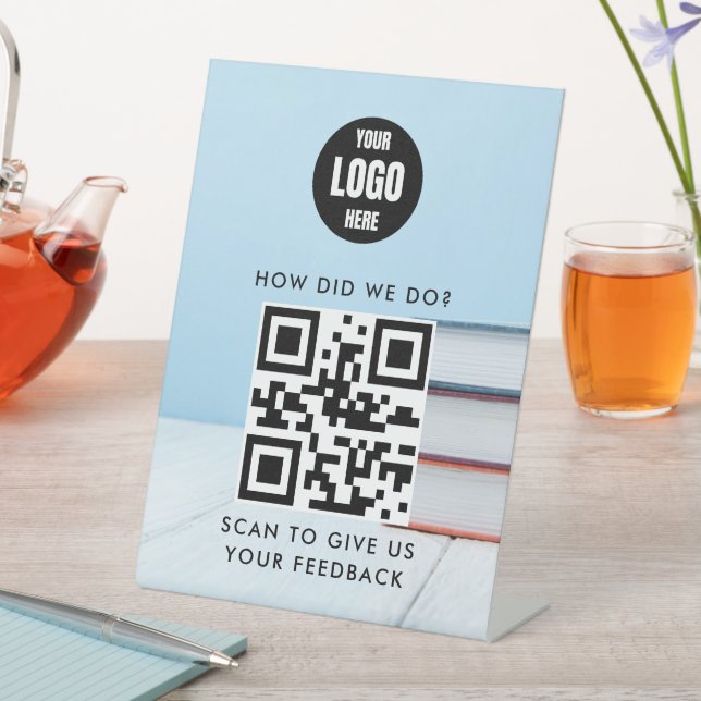 Signe De Table Code QR de tuteur minimal | Fraîchement fait pour  (In SItu)
