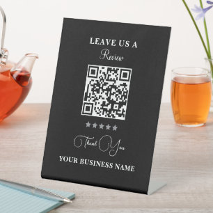 Signe De Table Code QR d'entreprise personnalisé Laissez un avis