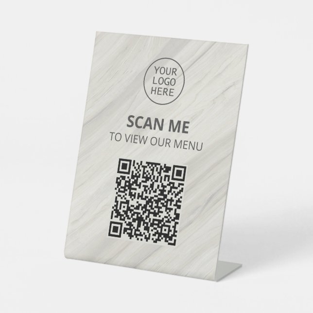 Signe De Table Code QR du menu Analyse Spa naturel (Recto)