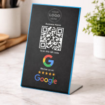 Code QR Logo de révision d'entreprise personnalisé