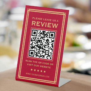 Signe De Table Code QR personnalisé Laisser un commentaire Classi