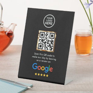 Signe De Table Code QR personnalisé pour avis Google sur présento