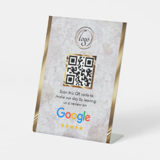 Signe De Table Code QR personnalisé pour les avis Google sur l'en