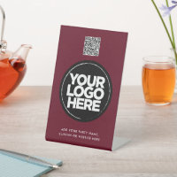 Code QR simple avec logo et texte personnalisés