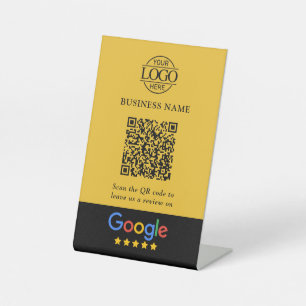 Signe De Table Code QR simple personnalisé pour les avis Google a