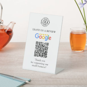 Signe De Table Code QR simple personnalisé pour les avis Google a