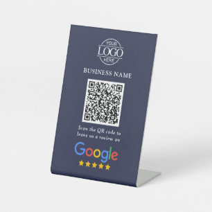Signe De Table Code QR simple personnalisé pour les avis Google a
