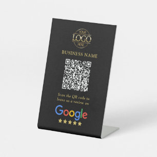 Signe De Table Code QR simple personnalisé pour les avis Google a