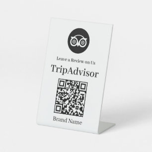 Signe De Table Code QR Tripadvisor Avis personnalisé sur votre
