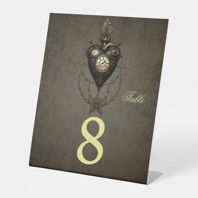 Signe De Table Coeur de vapeur, (Recto)