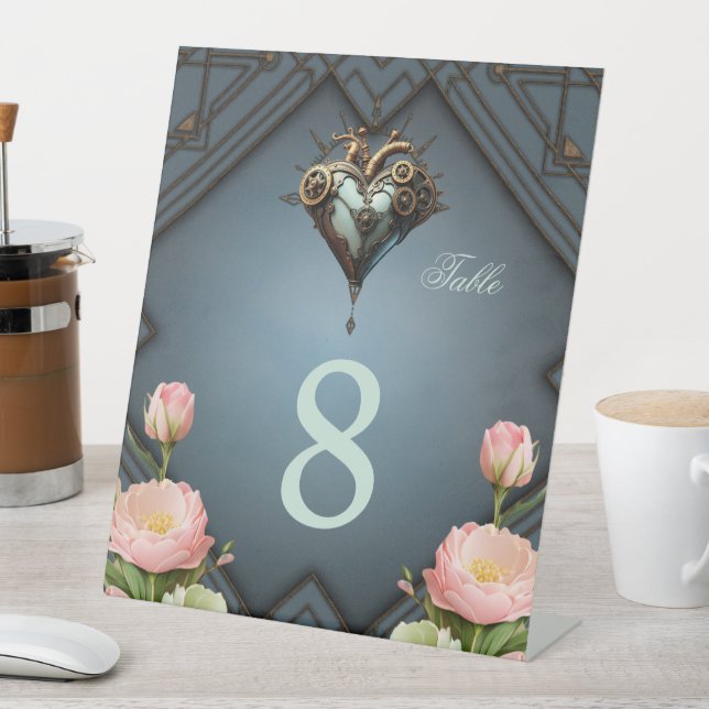 Signe De Table Coeur steampunk fascinant (In SItu)