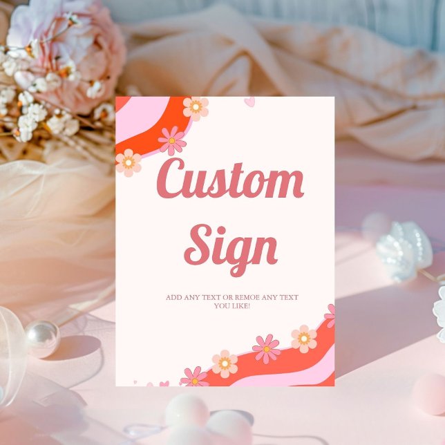 Signe De Table Coeur valentin Super rétro Symbole de fête personn (Créateur téléchargé)