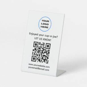 Signe De Table Coffee Shop Code QR