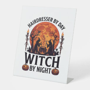 Signe De Table Coiffeur Jour Sorcière Nuit Halloween Peigne Cisea