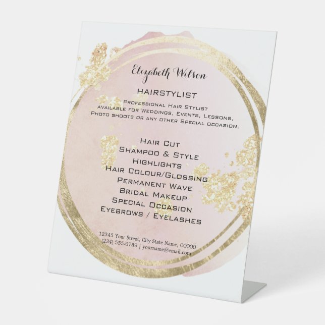 Signe De Table coiffeuse (Recto)