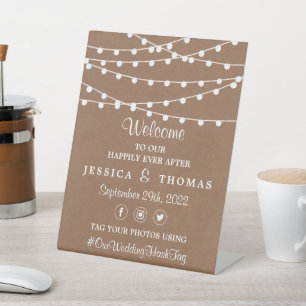 Signe De Table Collection de Mariages Rustic Kraft