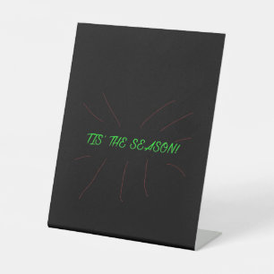 Signe De Table Collection graphique minimale propre 'Tis Season