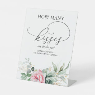 Signe De Table Combien de baisers sont dans le bocal ?