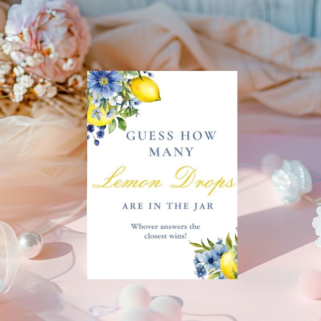 Signe De Table Combien de citrons goutte Fête des mariées Jeu Sig (Créateur téléchargé)