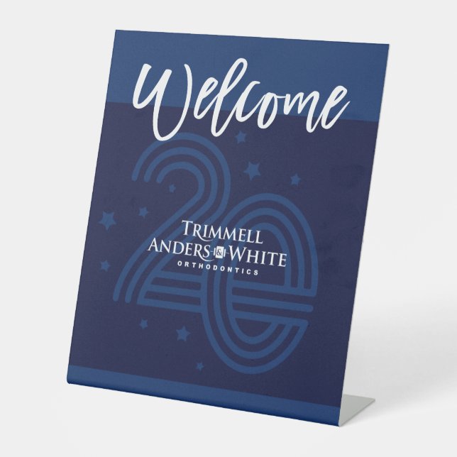 Signe De Table COMMANDE D'IMPRESSION PERSONNALISÉE Kelsey 20e ann (Recto)