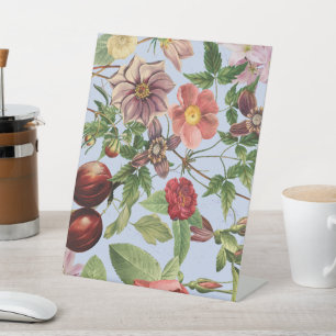 Signe De Table Conception botanique vintage