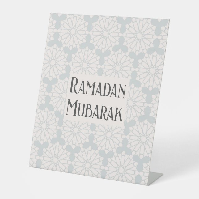 Signe De Table Conception d'art islamique élégant (Recto)
