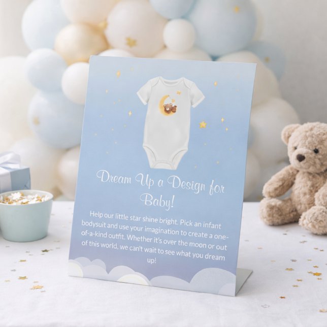 Signe De Table Conception de body pour bébé Design Baby Shower (Créateur téléchargé)