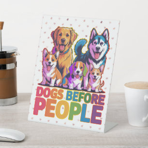 Signe De Table Conception de citation drôle pour amateur de chien