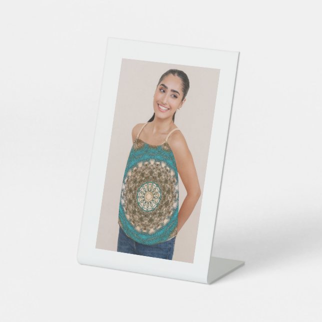 Signe De Table Conception de débardeur personnalisé Boho Mandala  (Recto)