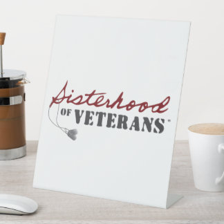 Signe De Table Conception de la fierté militaire des sœurs de vét