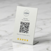 Conception de retour d'information QR moderne mini