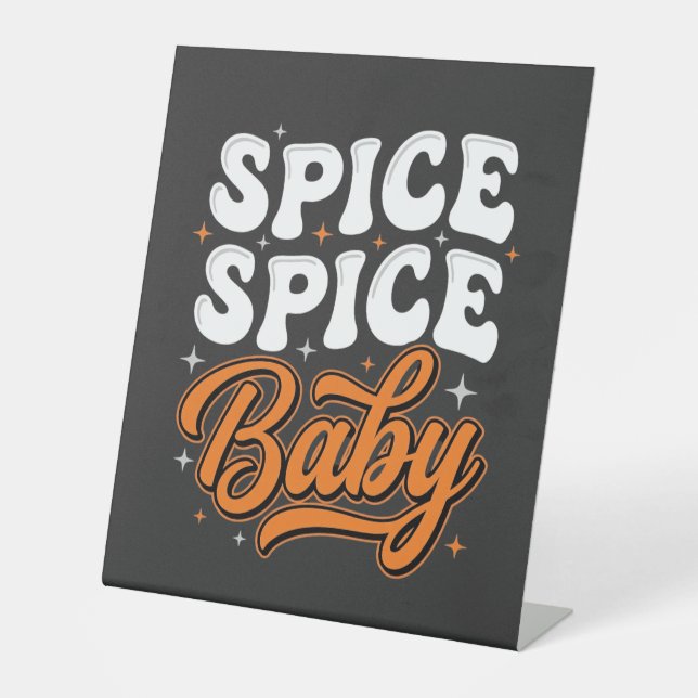 Signe De Table Conception de typographie rétro Halloween Spice Sp (Recto)